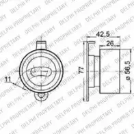 Комплект ремня ГРМ DELPHI KDB239 943510 HSO58OX GKZX2 OZ