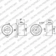 Комплект ремня ГРМ DELPHI TSQA7 943514 KDB244 85E 3R
