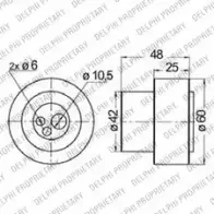 Комплект ремня ГРМ DELPHI OFP4L5 S 943543 7ICPPUE KDB274