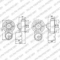 Комплект ремня ГРМ DELPHI KDB275 NMENIJ5 943544 JU Y5NU