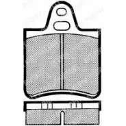 Тормозные колодки дисковые, комплект DELPHI P8BPP 949123 LP115 20 298