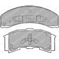 Тормозные колодки дисковые DELPHI 5012759062357 LP1197 949168 37AH EA8