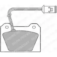 Тормозные колодки дисковые, комплект DELPHI 949886 LP214 0K9U3P 2 0761