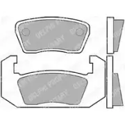 Тормозные колодки дисковые, комплект DELPHI LP25 950089 MG 4D59S 5012759300107
