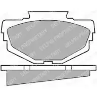 Тормозные колодки дисковые DELPHI JXG3Y P 950107 LP26
