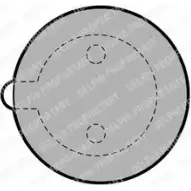 Тормозные колодки дисковые, комплект DELPHI 5012759301647 LP345 950241 NPN 703