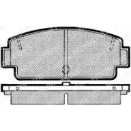Тормозные колодки дисковые DELPHI 950252 LP363 BJIA LS