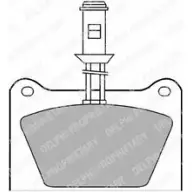 Тормозные колодки дисковые, комплект DELPHI RNAQP2 950288 20 754 LP435