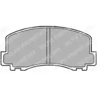 Тормозные колодки дисковые, комплект DELPHI LP452 950304 20 956 JR9BWZG