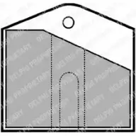 Тормозные колодки дисковые, комплект DELPHI TZV BCJZ LP553 950378 5012759303702