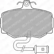 Тормозные колодки дисковые, комплект DELPHI LP554 5012759303719 JF7 E8 950379
