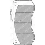Тормозные колодки дисковые DELPHI 950618 LP861 RV4ZF J