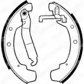 Барабанные колодки DELPHI 950872 HWK GX 5012759202005 LS1300