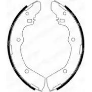 Барабанные колодки DELPHI SI P2YYM 5012759098547 LS1853 951151