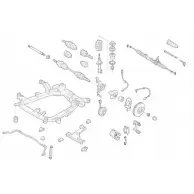 Подвеска колеса DELPHI Datsun SAX 48J OPEL-15931-F 49R9F