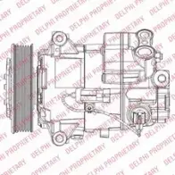 Компрессор кондиционера DELPHI B5 3UIP 5012759431221 Opel Insignia (A) 1 Седан 1.8 69 140 л.с. 2008 – 2017 TSP0155947