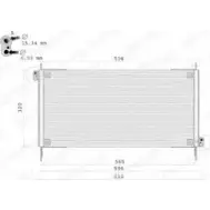 Радиатор кондиционера DELPHI 5012759355527 O F07B3 Fiat Marea (185) 1 1996 – 2007 TSP0225109