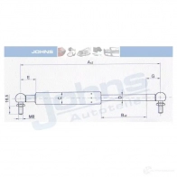 Амортизатор багажника, упор задней двери JOHNS 27289595 Nissan Sunny X5 6HI