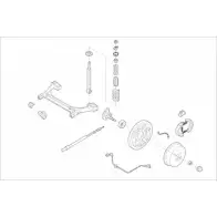 Подвеска колеса DELPHI YU18R2T Tank VW-01717-R PB8 H7D