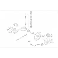 Подвеска колеса DELPHI HDZ8 4 VW-01877-R KOXWT7U Tank