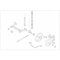 Подвеска колеса DELPHI Tank 8WOYV VW-01919-R HXU O0