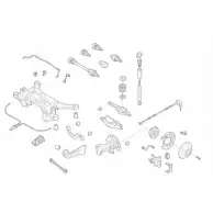 Подвеска колеса DELPHI IZX7J DN VW-18384-R Cupra 1HWC90Z
