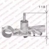Водяной насос, помпа DELPHI ARA FQEO WP1122 966851 KNEDL