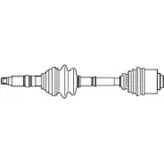 Приводной вал FARCOM 121383 978128 Y0E8V7 CL L12