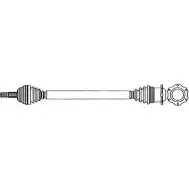 Приводной вал FARCOM Audi TT (8N3) 1 Купе 122674 NR0 3T SX5E57