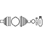 Шрус граната FARCOM 134237 ZWODOV Audi A6 (C4) 1 Универсал 2.5 Tdi 114 л.с. 1995 – 1997 EUM 57YS