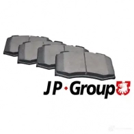 Тормозные колодки, комплект JP GROUP KU436 13 63602319 1363602310 2191787