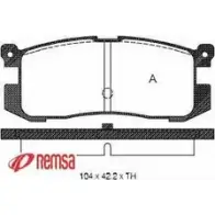 Тормозные колодки, дисковые, комплект METZGER 0272.00 986874 SJ42M 2155 8