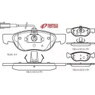 Тормозные колодки, дисковые, комплект METZGER Fiat Bravo (182) 1 Хэтчбек 1.9 JTD 100 л.с. 2000 – 2001 0587.11 21 927 21930