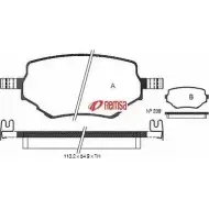 Тормозные колодки, дисковые, комплект METZGER Suzuki Grand Vitara (FT, HT) 1 Кроссовер 1.6 4x4 (SQ 416) 99 л.с. 2000 – 2002 0594.02 2HKA07 233 14