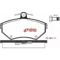 Тормозные колодки, дисковые, комплект METZGER Audi A4 (B5) 1 Универсал 23393 0631.10 21 945
