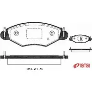 Тормозные колодки, дисковые, комплект METZGER 0643.20 987089 GAO1MLO 235 97