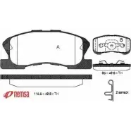 Тормозные колодки, дисковые, комплект METZGER 234 97 23498 0720.02 Toyota Duet (M100) 1 Хэтчбек