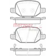 Тормозные колодки, дисковые, комплект METZGER 0727.52 25 652 25653 987156