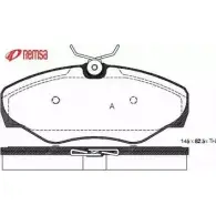 Тормозные колодки, дисковые, комплект METZGER 231 00 987214 0834.00 ADSIWK