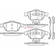Тормозные колодки, дисковые, комплект METZGER 24536 0843.20 Renault Scenic (JM) 2 Минивэн 1.5 dCi (JM0F) 82 л.с. 2003 – 2025 23 245