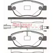 Тормозные колодки, дисковые, комплект METZGER 23 708 23709 987314 0859.12