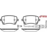 Тормозные колодки, дисковые, комплект METZGER BTS52 0897.11 Volkswagen Caravelle (T5, 7H) 5 Автобус 3.2 V6 235 л.с. 233 26