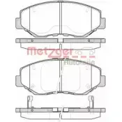 Тормозные колодки, дисковые, комплект METZGER 238 56 Honda CR-V 2 (RD) Кроссовер 2.2 CTDi (RD9) 140 л.с. 2005 – 2006 E8015RD 0899.00