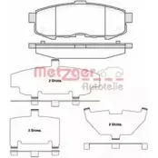 Тормозные колодки, дисковые, комплект METZGER 2421 5 995263 1160.00 24216