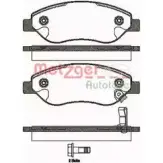 Тормозные колодки, дисковые, комплект METZGER 996786 24551 1276.01 2 4550
