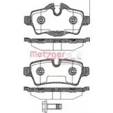 Тормозные колодки, дисковые, комплект METZGER 997602 1344.00 2428 9 24290