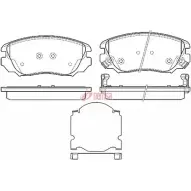 Тормозные колодки, дисковые, комплект METZGER 24416 Opel Insignia (A) 1 Седан 2.0 CDTI 4x4 (69) 163 л.с. 2013 – 2017 1385.02 244 15