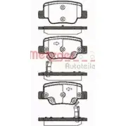 Тормозные колодки, дисковые, комплект METZGER 24927 2492 6 997669 1452.02