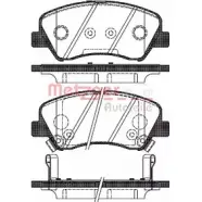 Тормозные колодки, дисковые, комплект METZGER 253 48 25349 1488.02 Kia Rio 3 (UB) Хэтчбек 1.2 5 LPG 86 л.с. 2011 – 2024