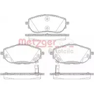 Тормозные колодки, дисковые, комплект METZGER 2509 0 25091 1561.02 997923